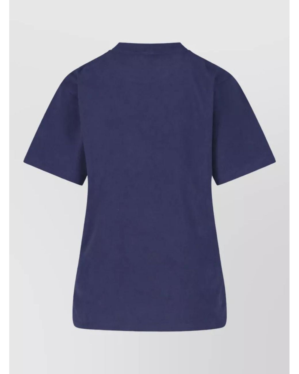 Sporty & Rich Blue Cotton Short-Sleeve T-Shirt