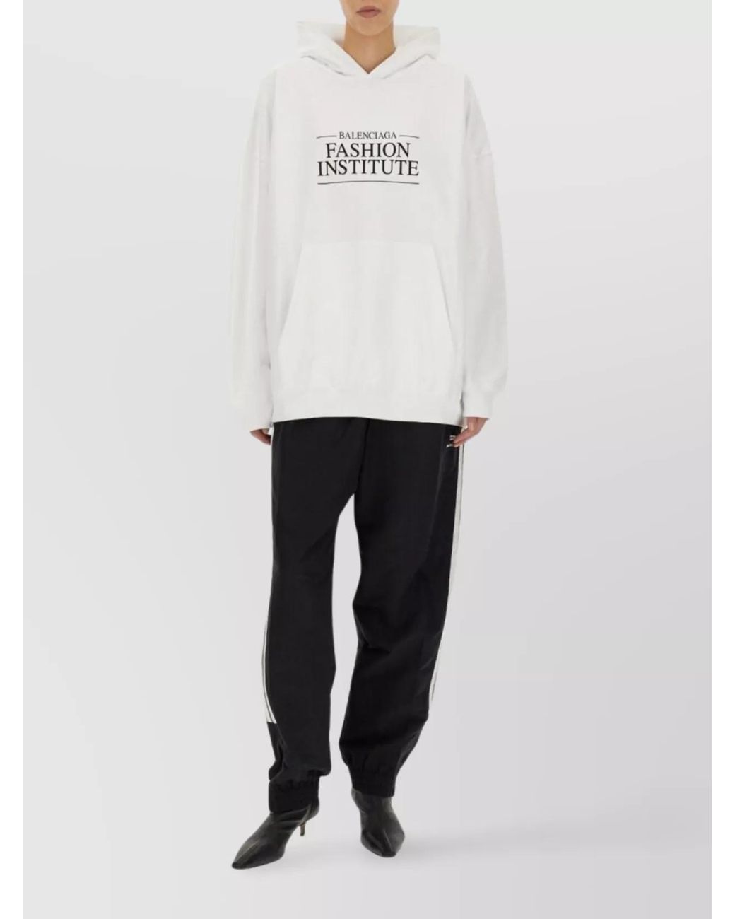 Balenciaga White Large Fit Sweatshirt