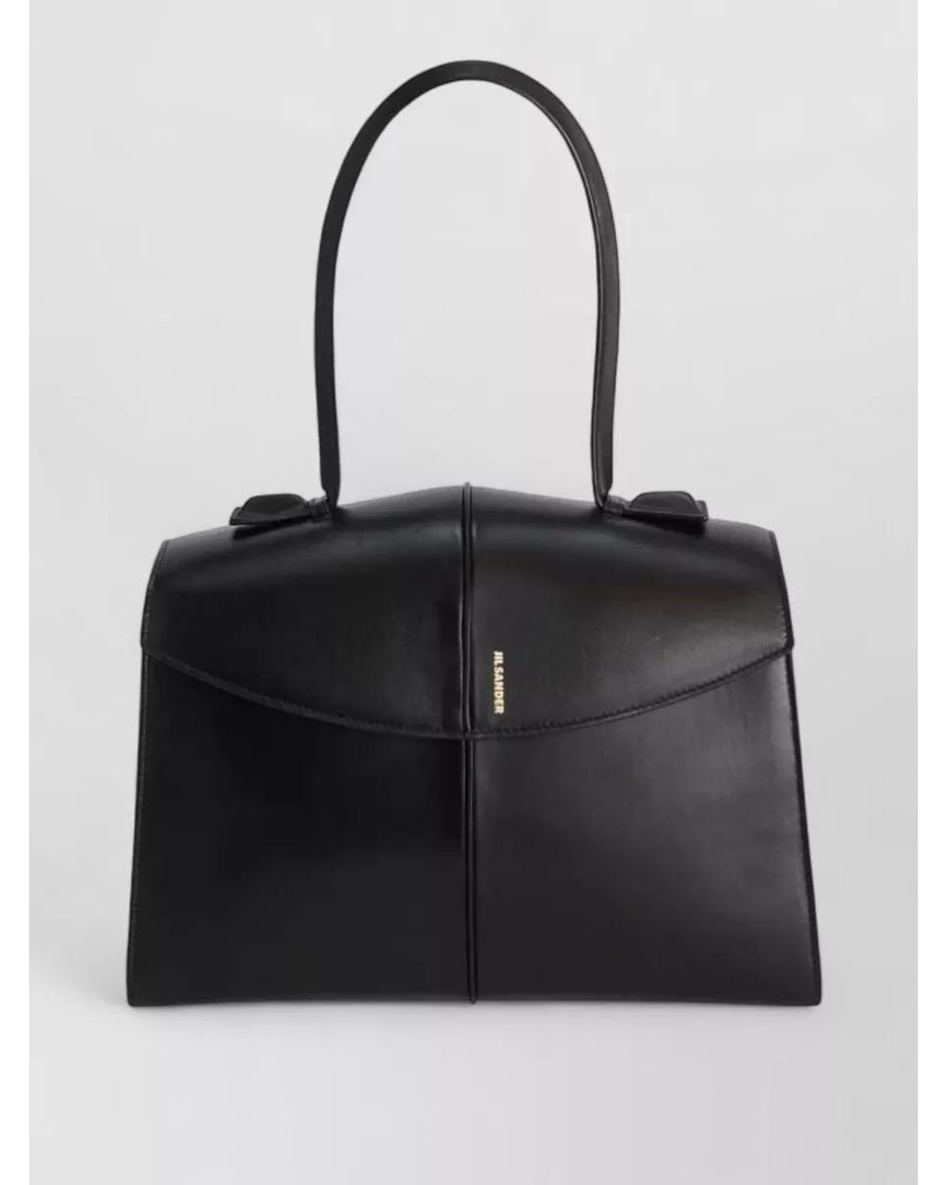 Jil Sander Black Medium Leather Shoulder Bag