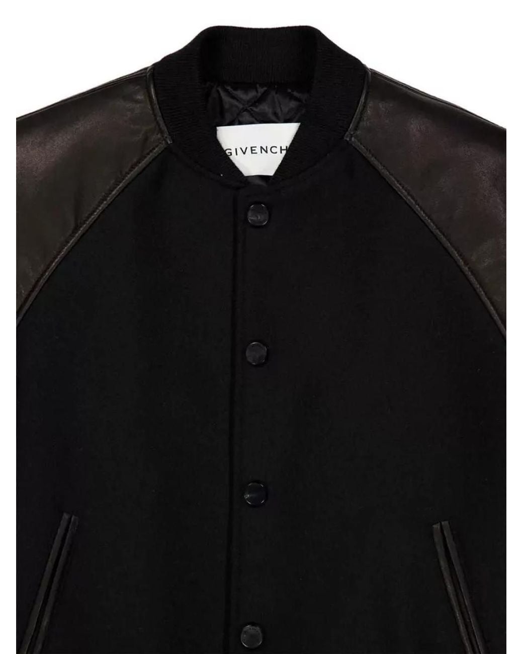 Givenchy Black Wool Bomber Jacket for men