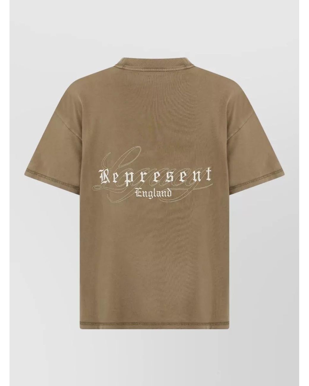 Represent Natural Cotton Relaxed-Fit Logo-Embroidered T-Shirt for men