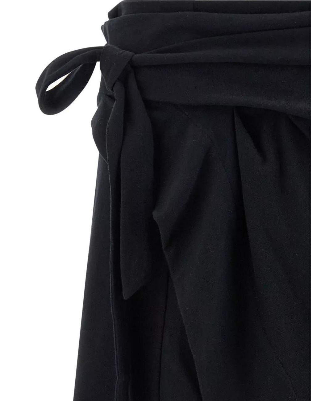 Isabel Marant Black Isabel Marant Etoile Marant Étoile Berenice Jersey Wrap Skirt
