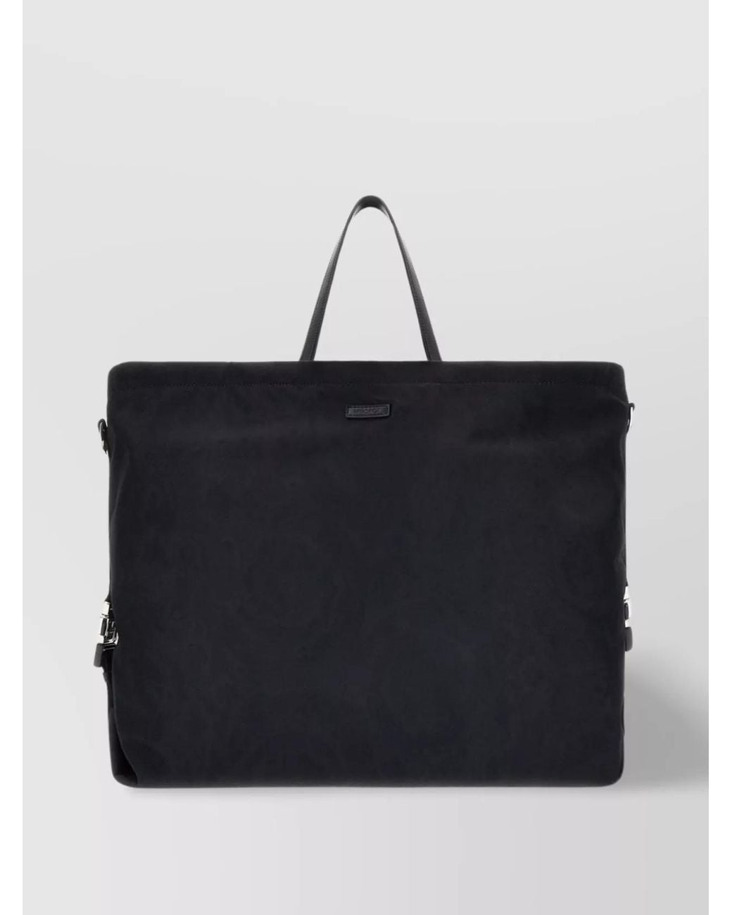 Versace Black Nylon Tote Bag for men