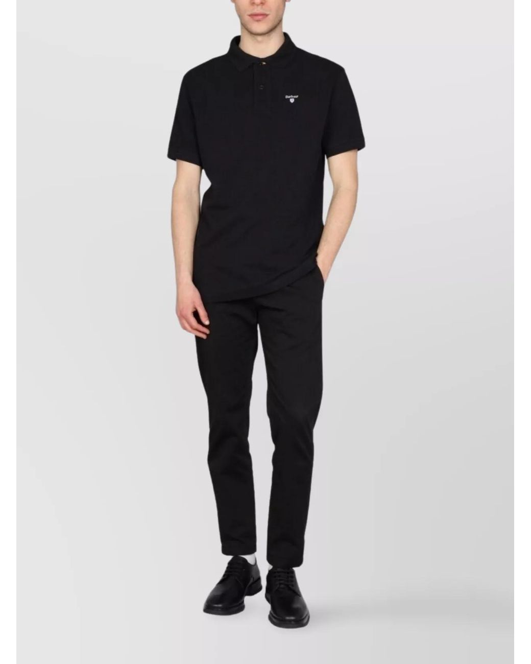 Barbour Black Regular-Fit Polo Shirt for men