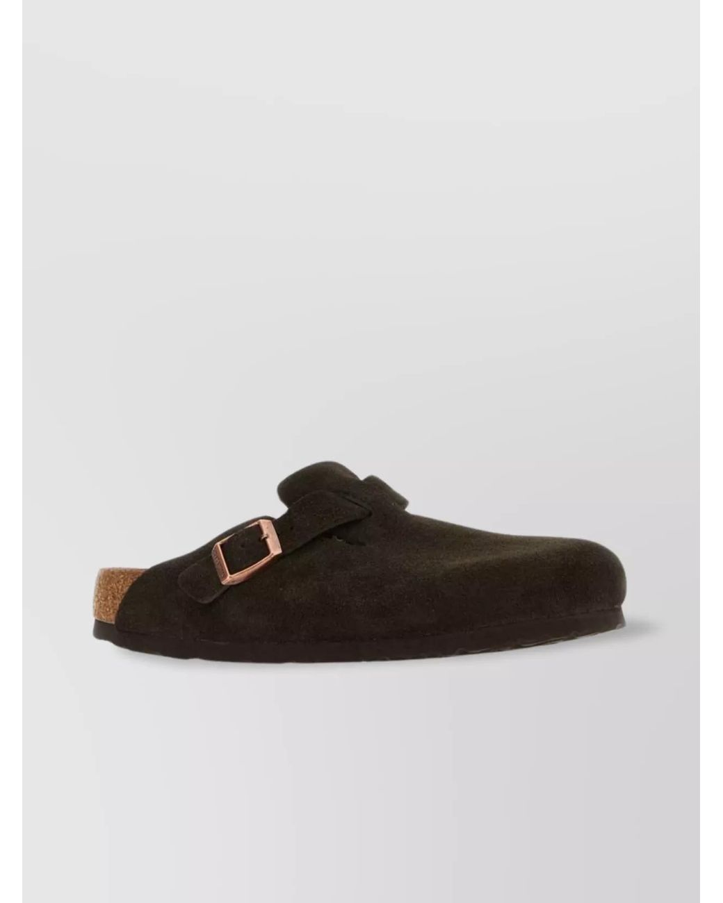 Birkenstock Brown Suede Leather Boston Slippers