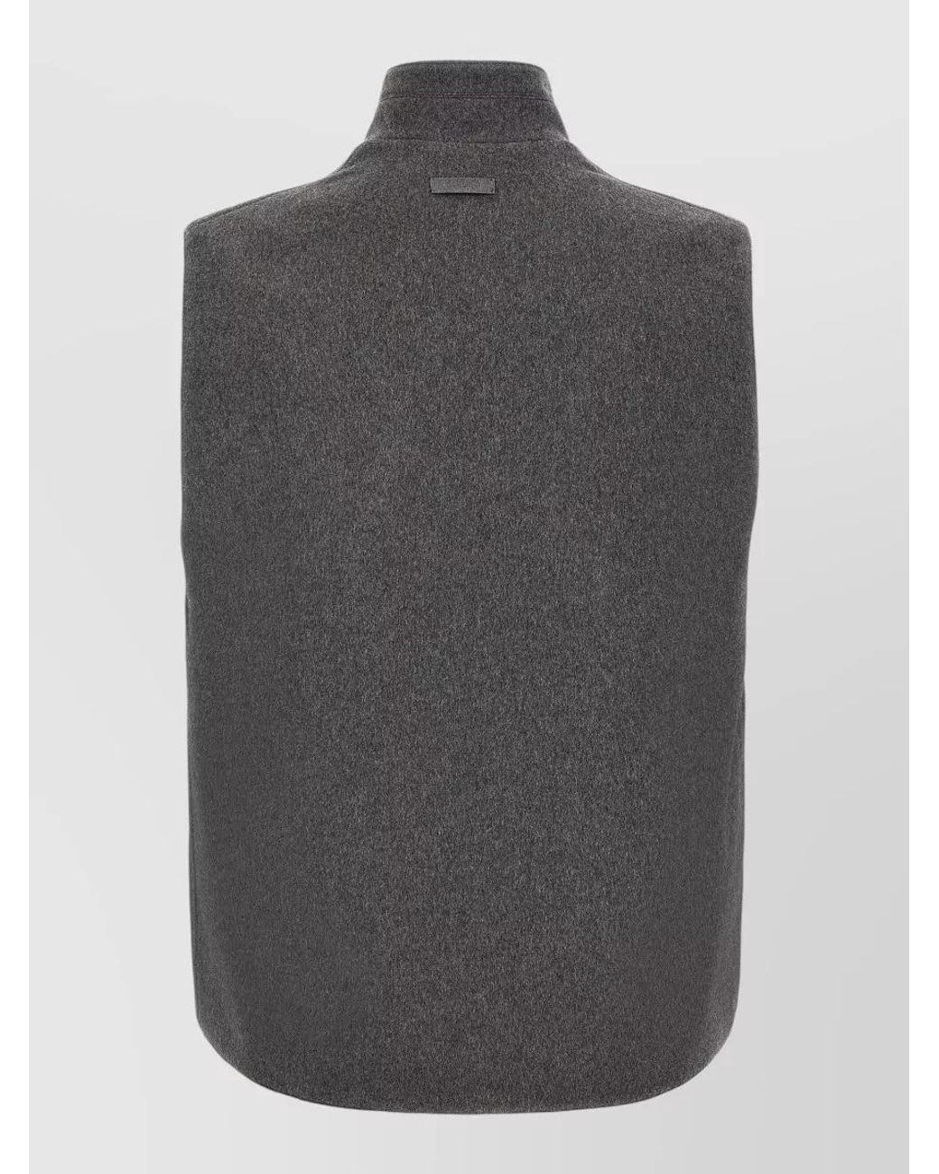 Lardini Gray Cashmere Wool Padded Vest for men