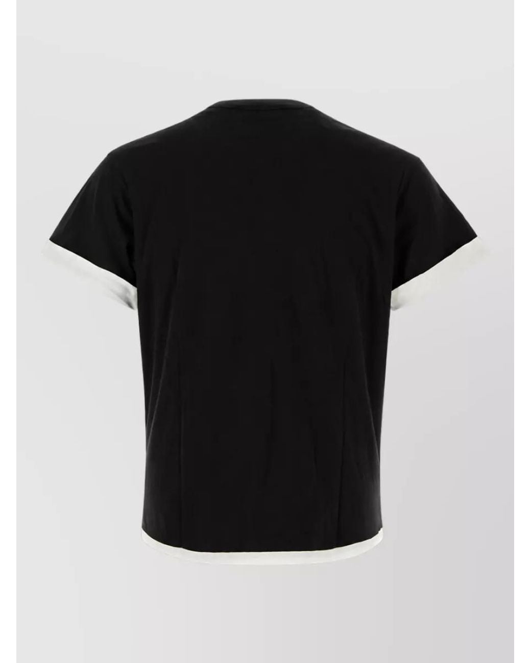 GIMAGUAS Black Striped Cotton T-Shirt for men