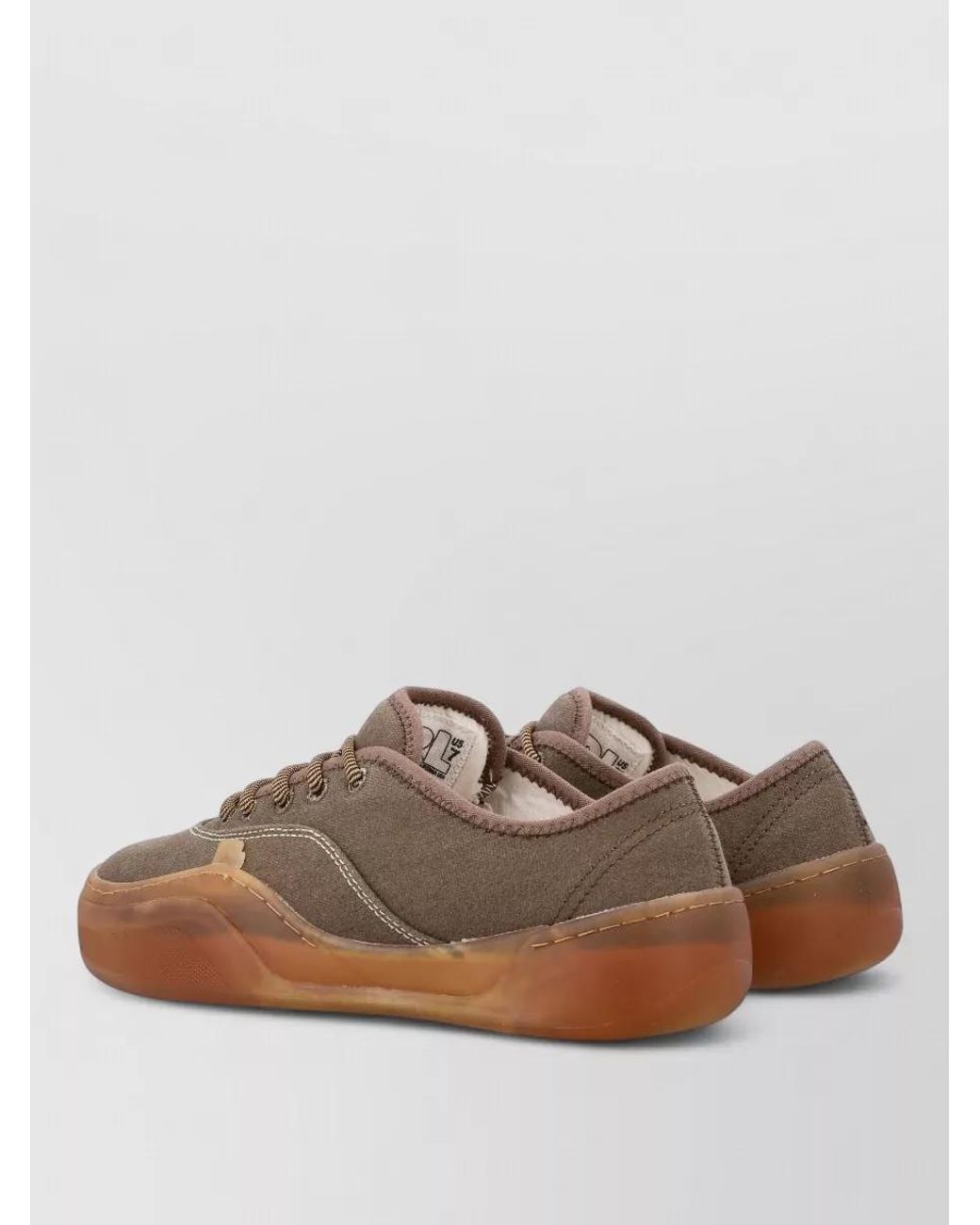 ERL Brown Canvas Low-Top Sneakers for men