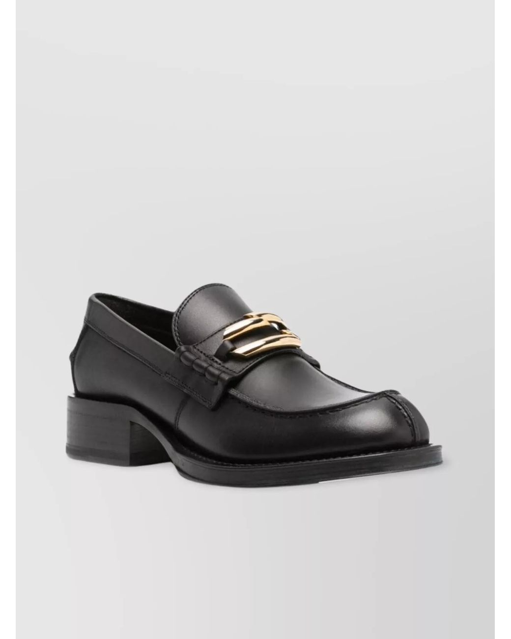 Lanvin Black Leather Loafers