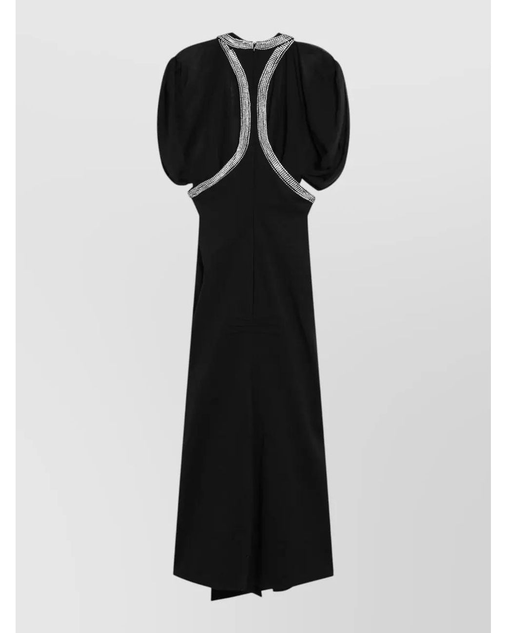 The Attico Black Midi Dress