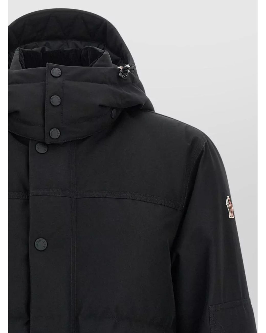 Moncler Black Down Quilted Puffer Jacket for men