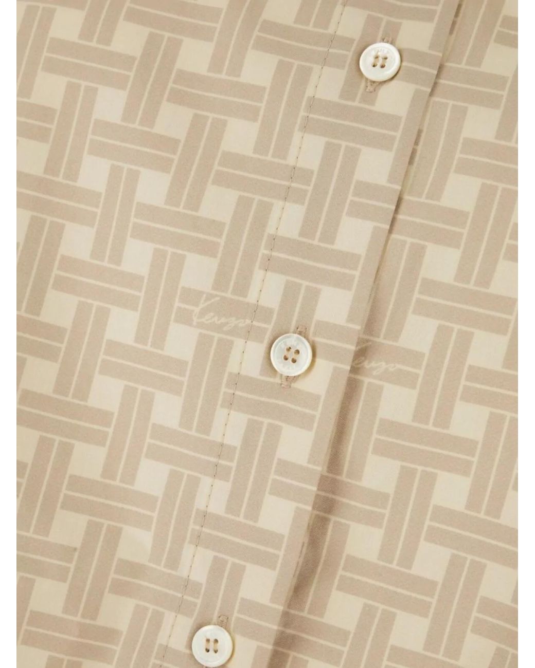 KENZO Natural Printed Shirt
