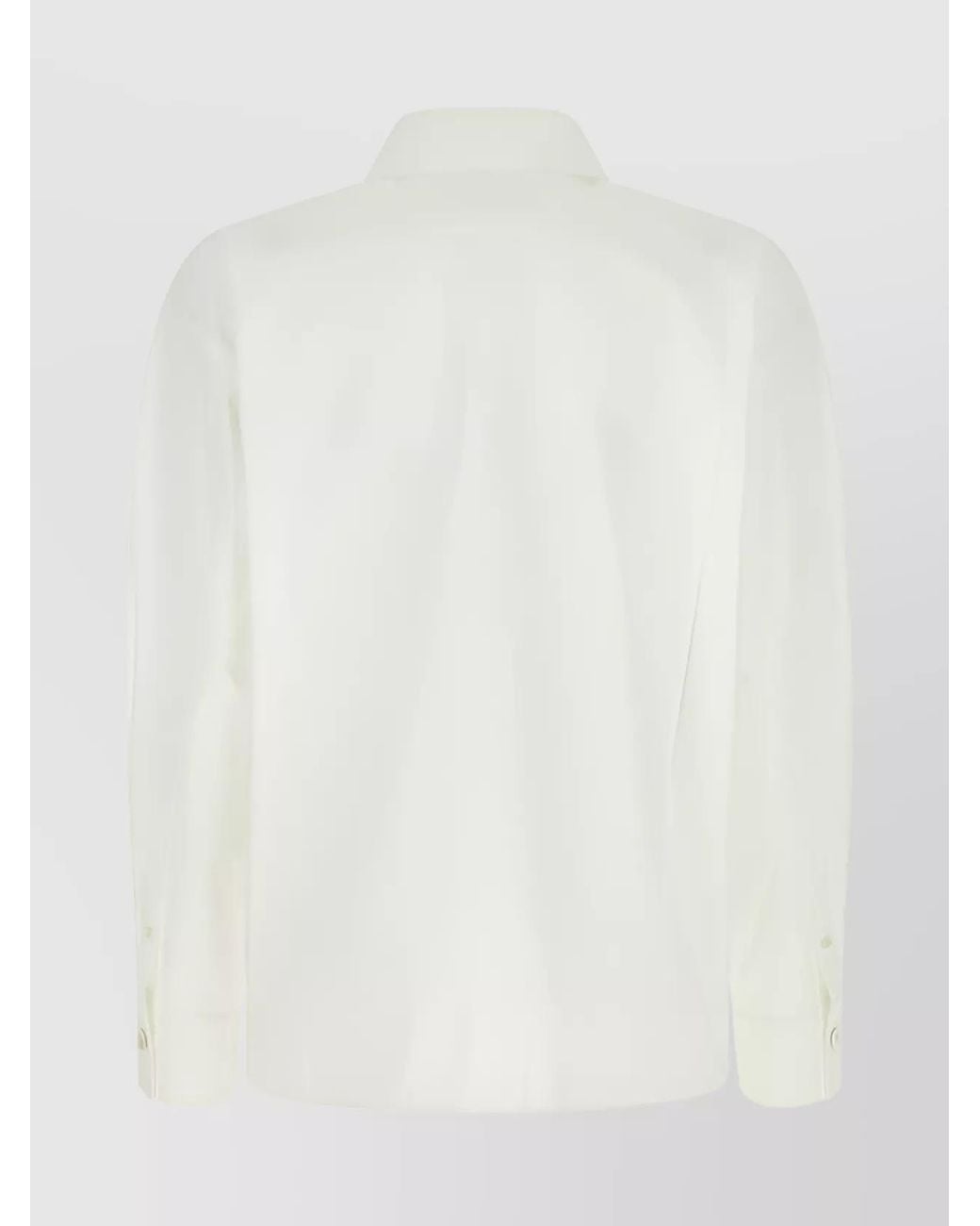 Jil Sander White Cotton Poplin Oversized Shirt