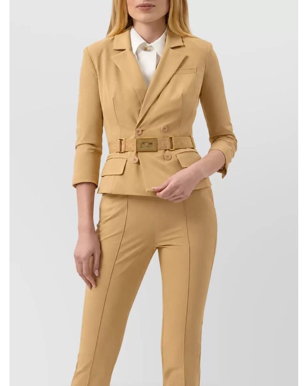 Elisabetta Franchi Natural Suit Jacket