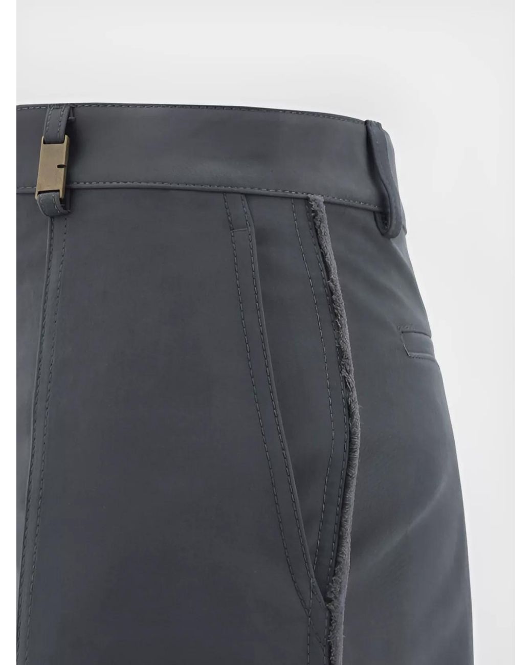 Burberry Gray Regular-Fit Straight-Leg Trousers