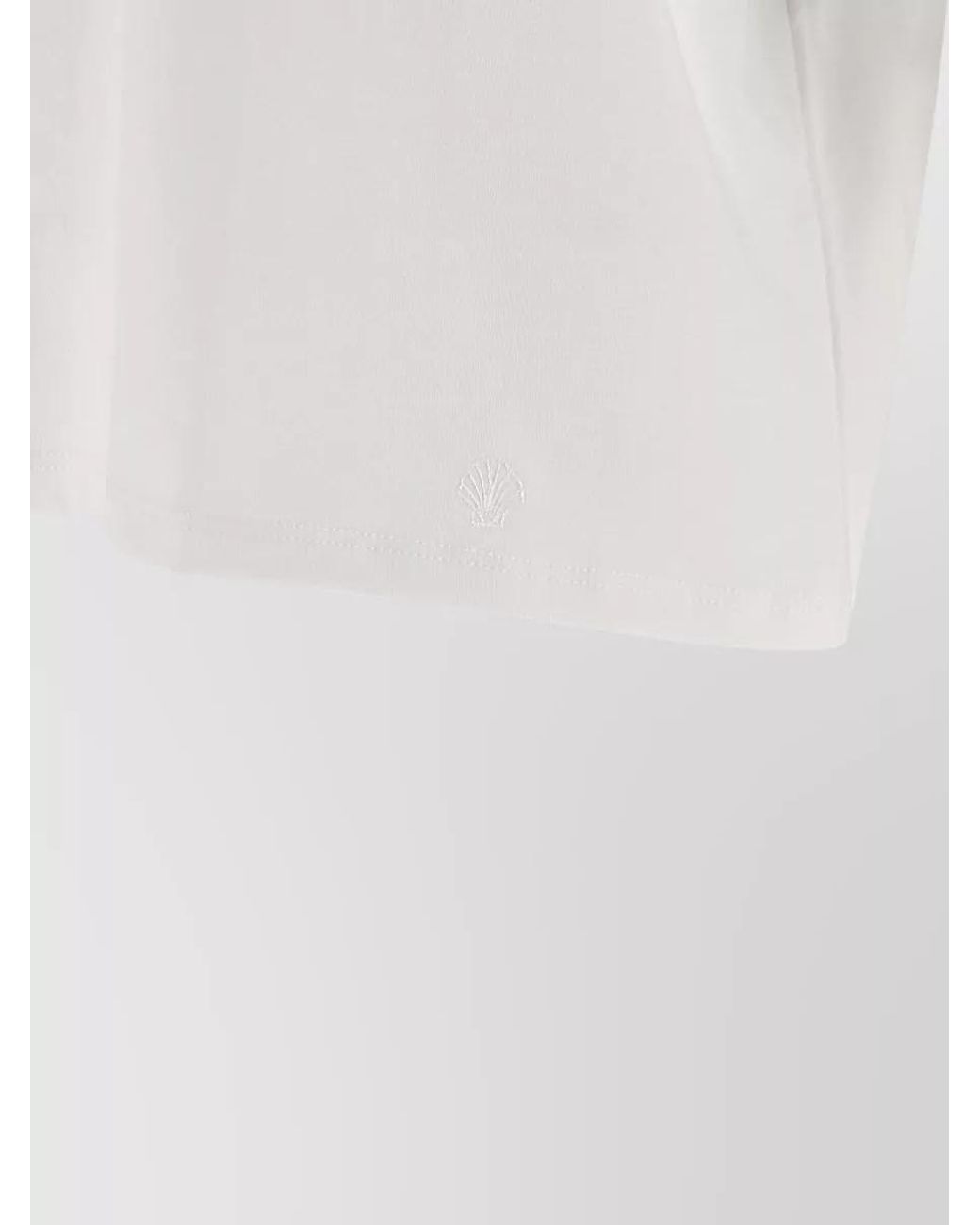 Loulou de Saison White Cotton Oversized Crew Neck T-Shirt
