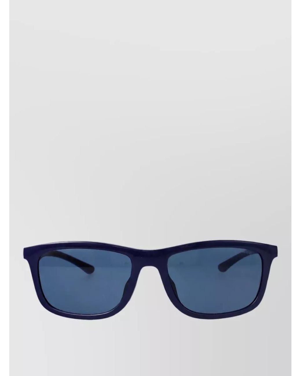 Emporio Armani Blue Cutout Aviator Sunglasses