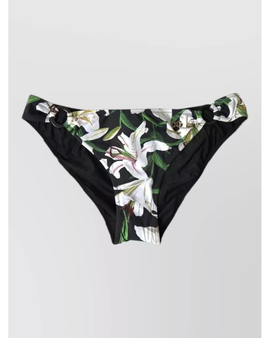 Dolce & Gabbana Red Floral-Print Low-Rise Bikini Briefs
