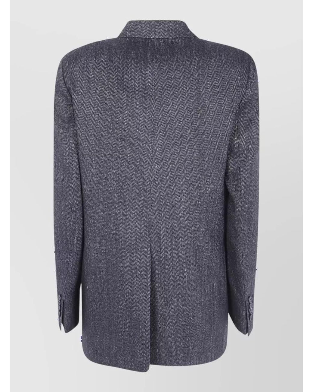 Tagliatore Blue Double Breasted Suit Jacket
