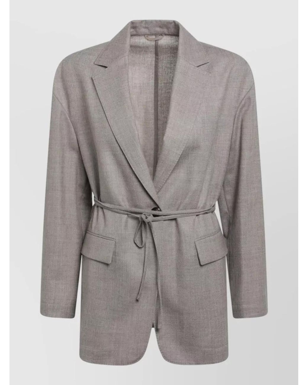 Brunello Cucinelli Gray Blazer