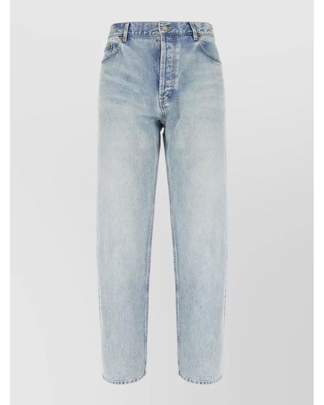 Saint Laurent Blue Denim Straight-Leg Jeans for men
