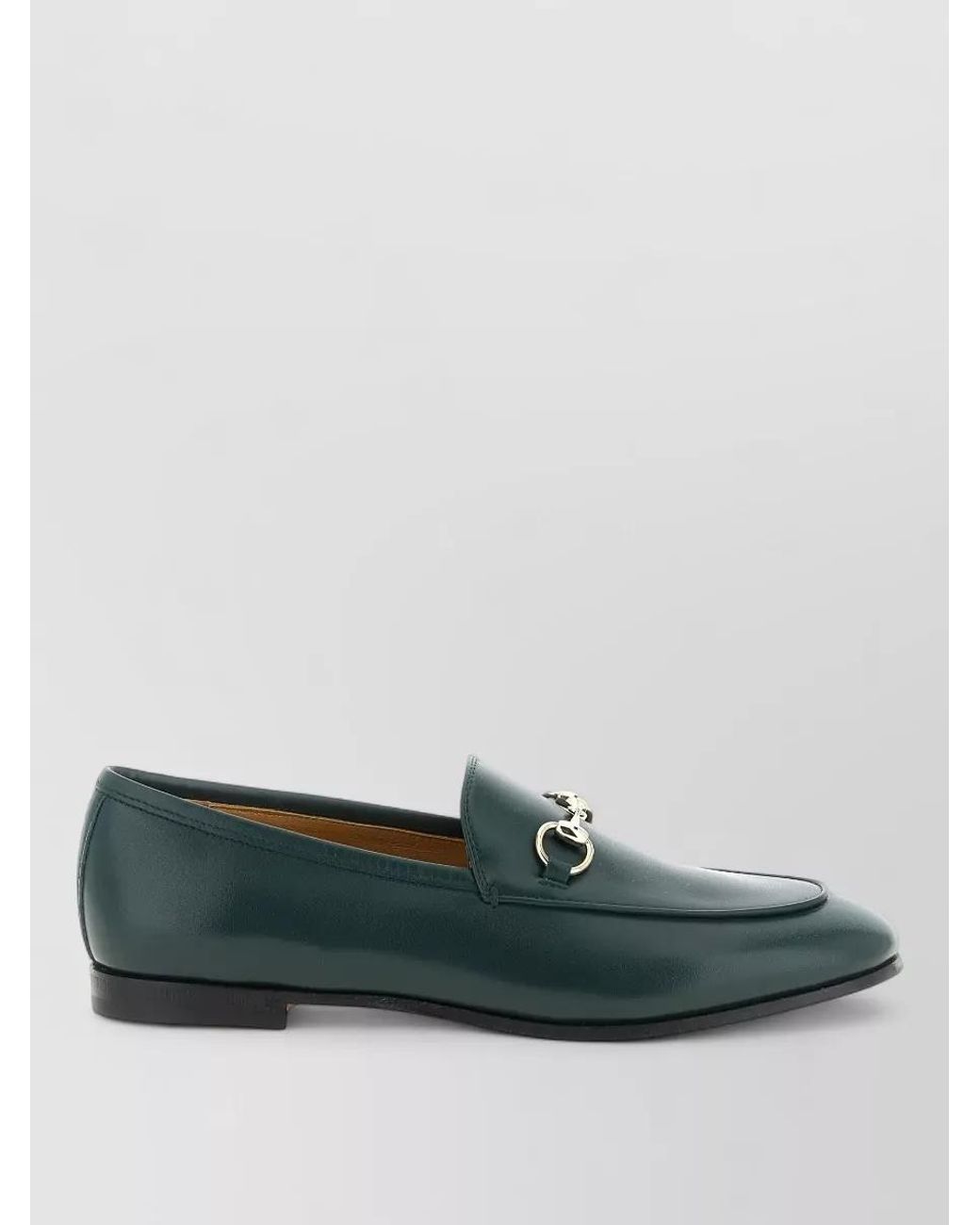 Gucci Green Leather Loafers