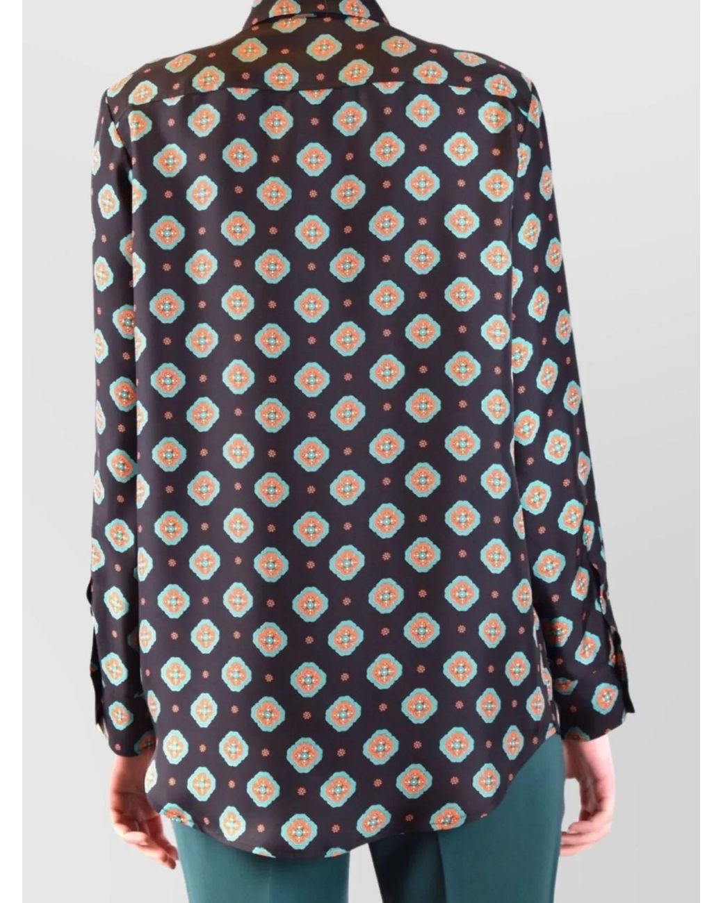 Alberto Biani Black Silk Shirt