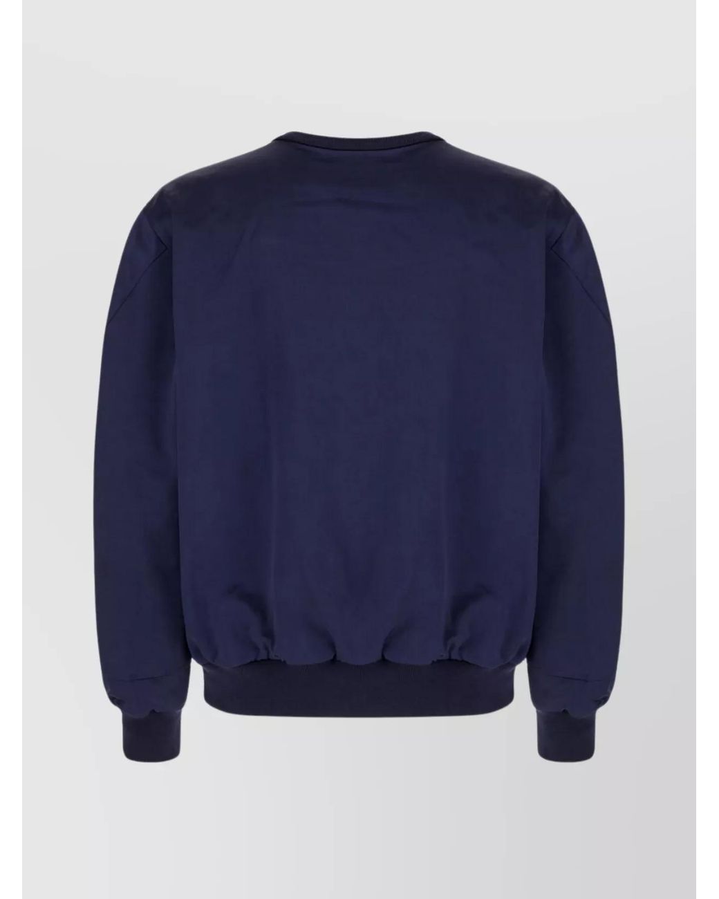 Givenchy Blue Cotton Blend Logo Patch Crewneck Sweatshirt for men