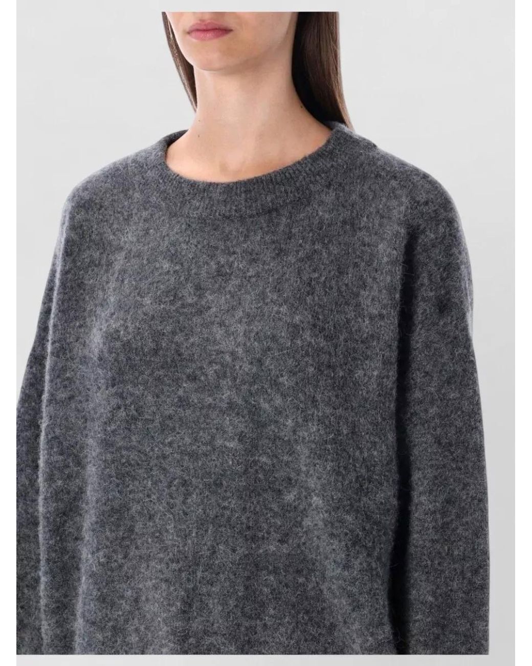 American Vintage Gray Alpaca Wool Crewneck Sweater