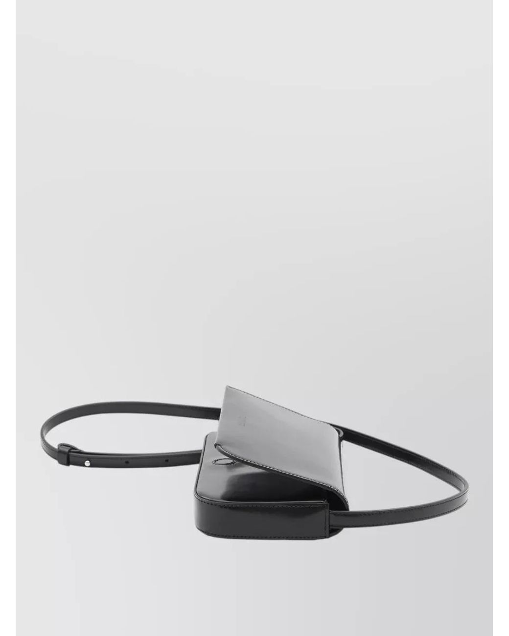 Jacquemus Gray Curvo Leather Crossbody Bag