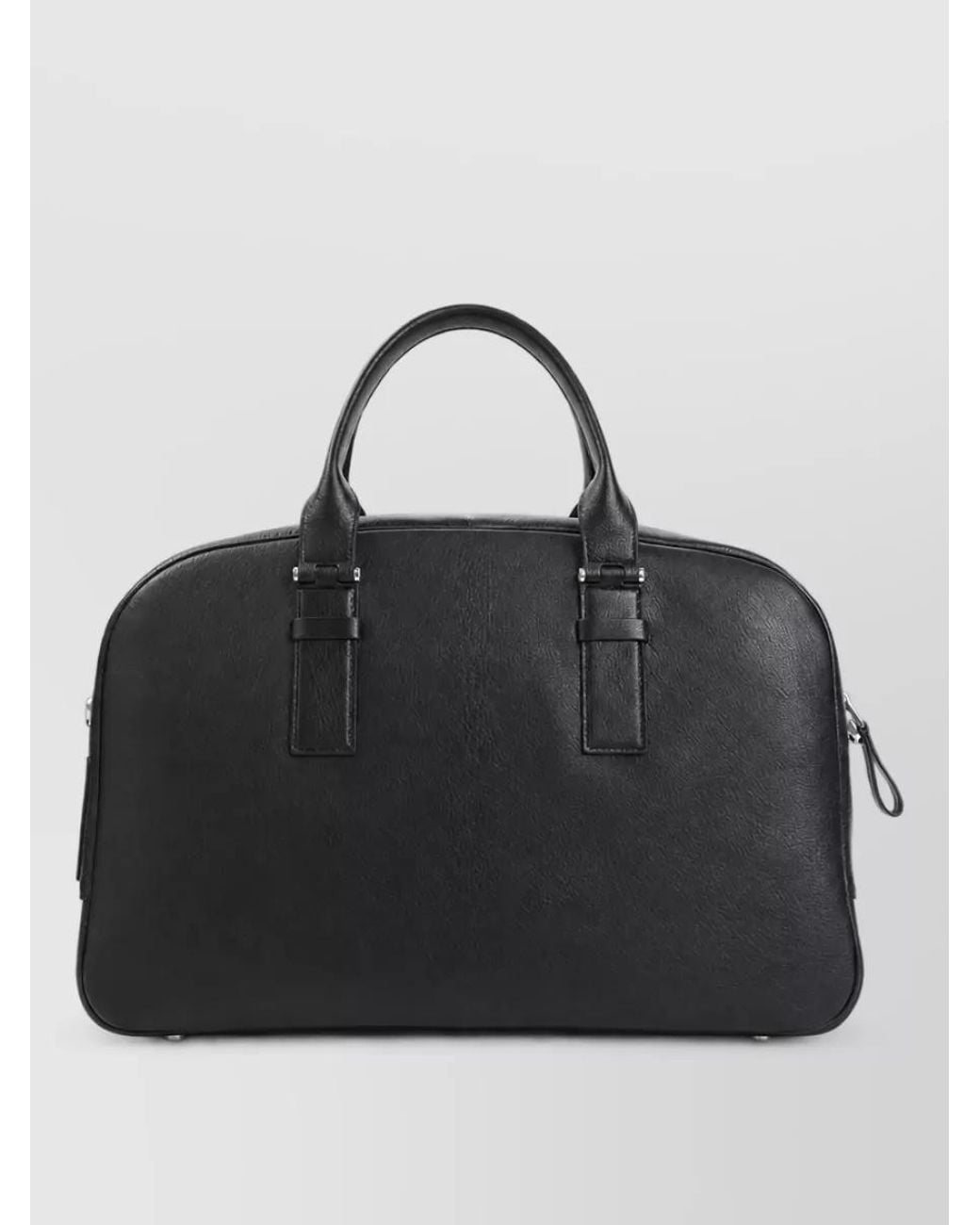 Tom Ford Black Leather Bowling Bag for men