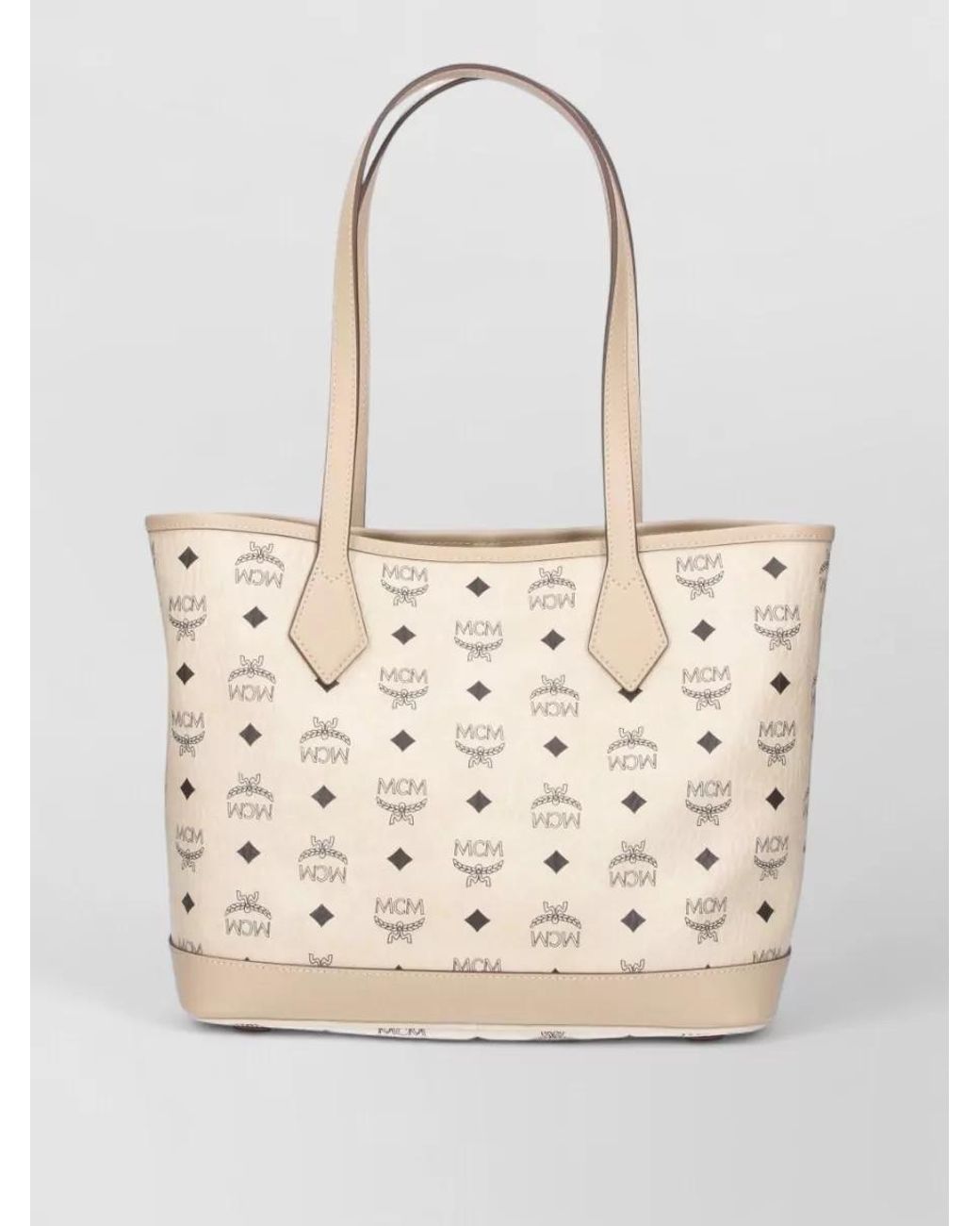 MCM Natural Shopper Shoulder Bag