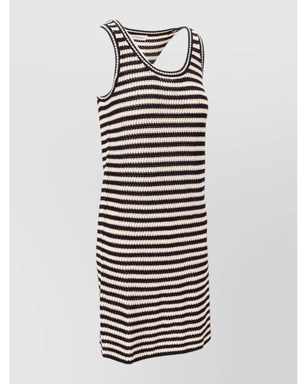 Anine Bing Multicolor Arie Striped Knit Mini Dress