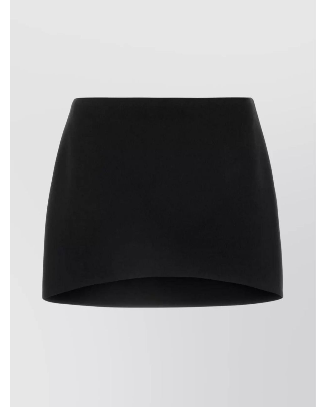 Givenchy Black Wool High-Low Mini Skirt
