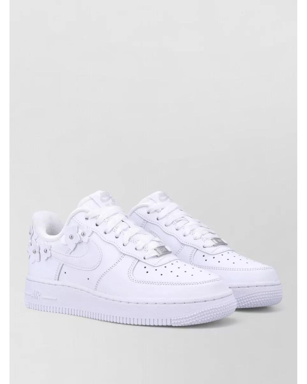 Nike White Leather Low-Top Sneakers