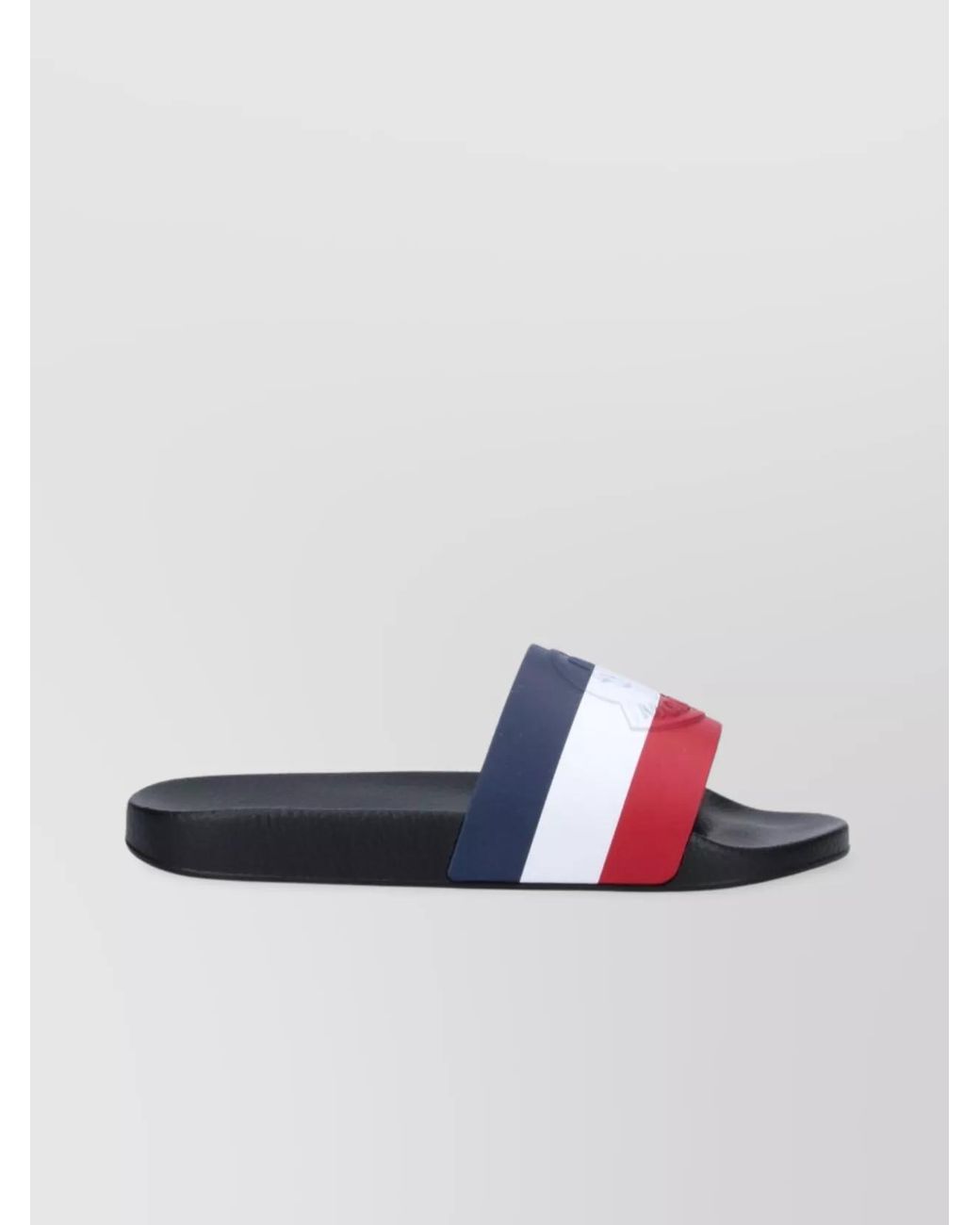 Moncler Blue Block Heel Open Toe Sandals for men