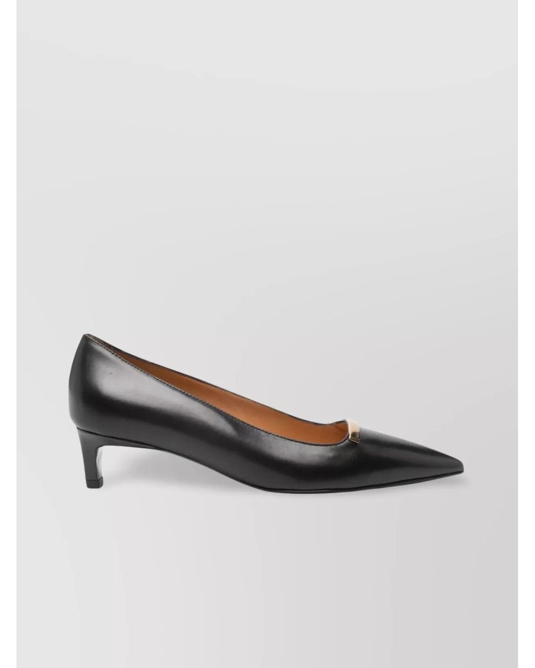 Tod's Multicolor Leather Pointed-Toe Kitten-Heel Pumps