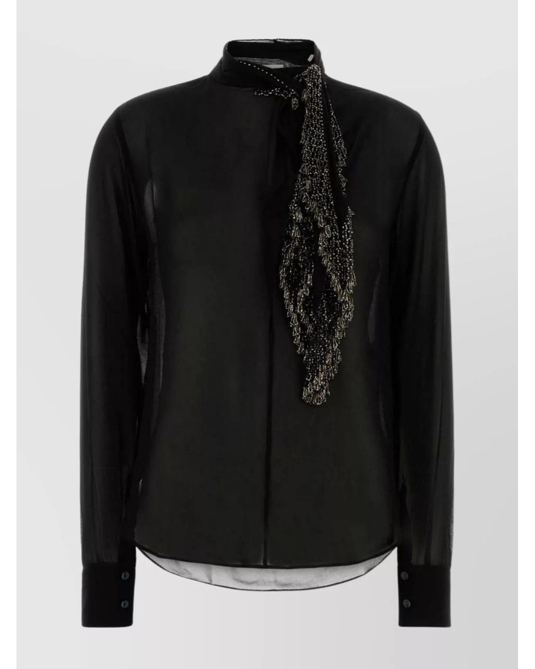 Isabel Marant Black Silk Elaura Blouse