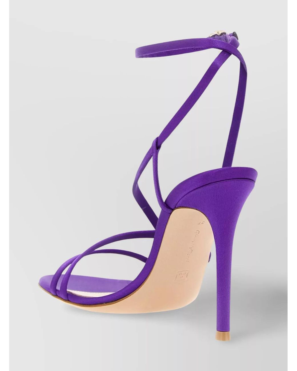Gianvito Rossi Purple Fabric Sandals