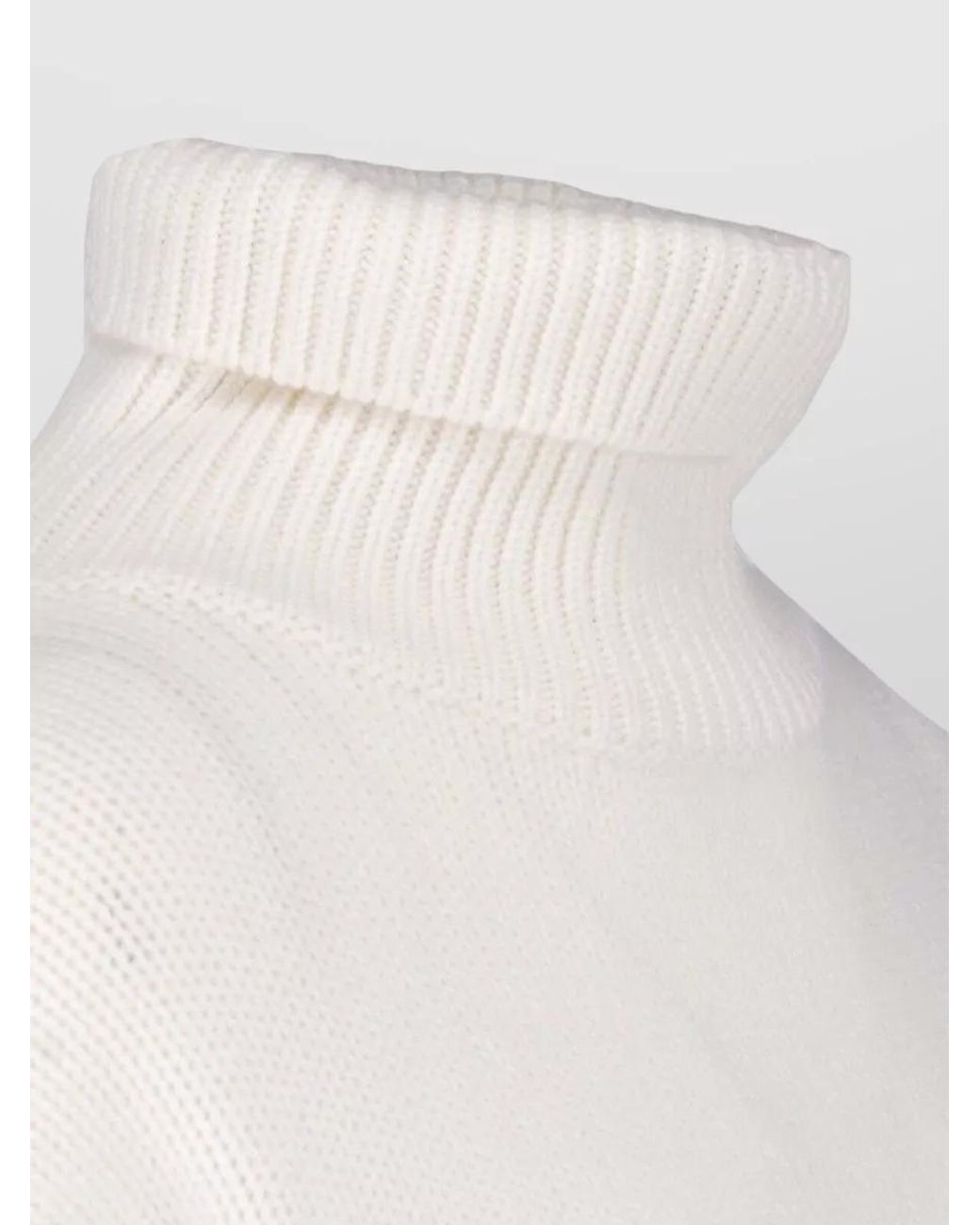 Lisa Yang White Cashmere Crewneck Sweater