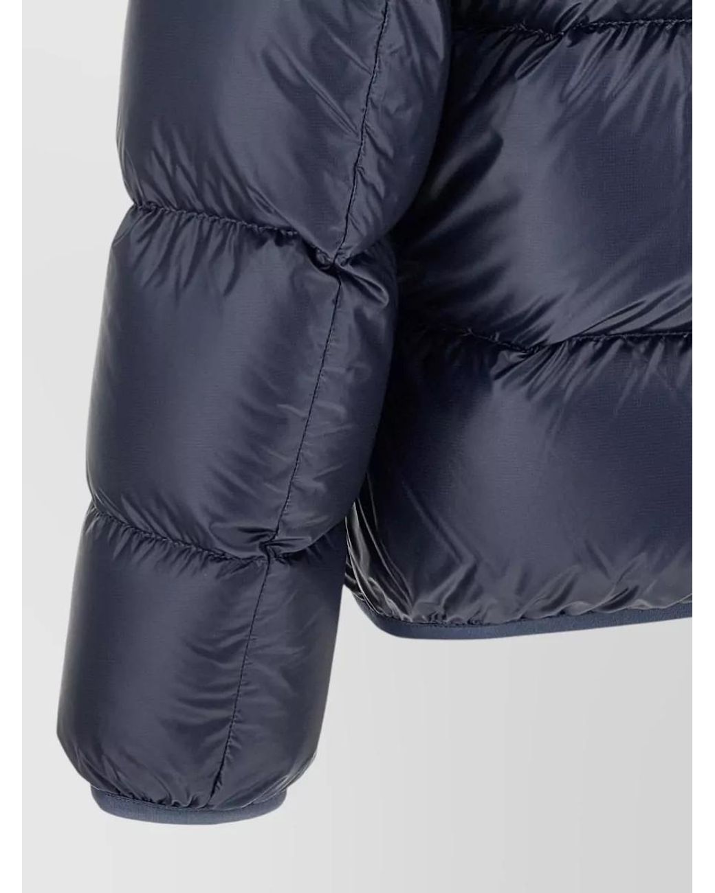 Moncler Blue Down Hooded Quilted Puffer Jacket for men
