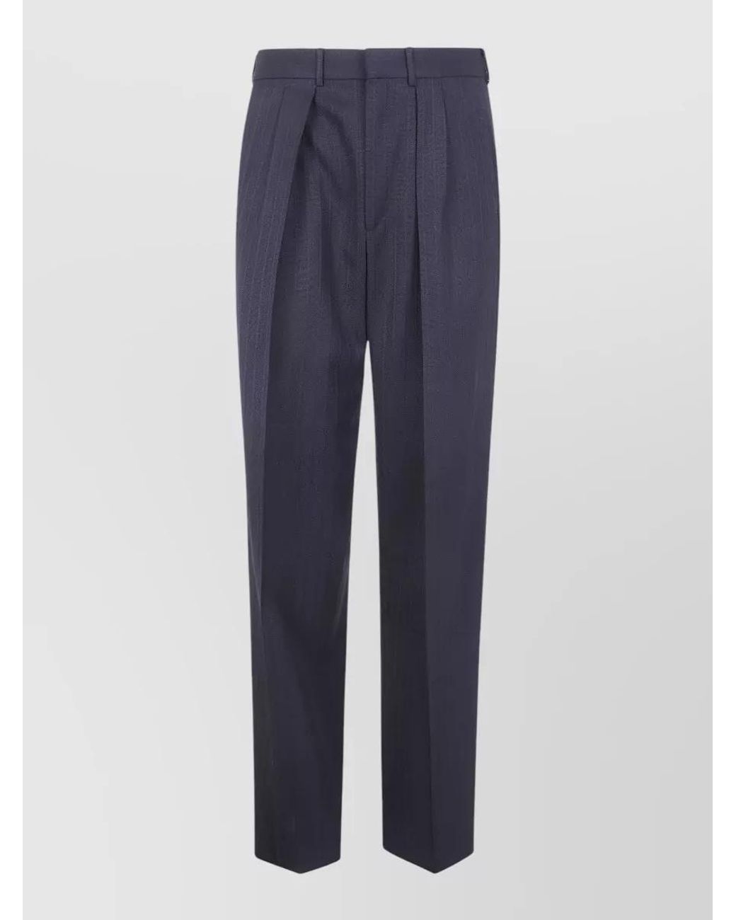 Tom Ford Blue Pleated Tailored Trousers for men