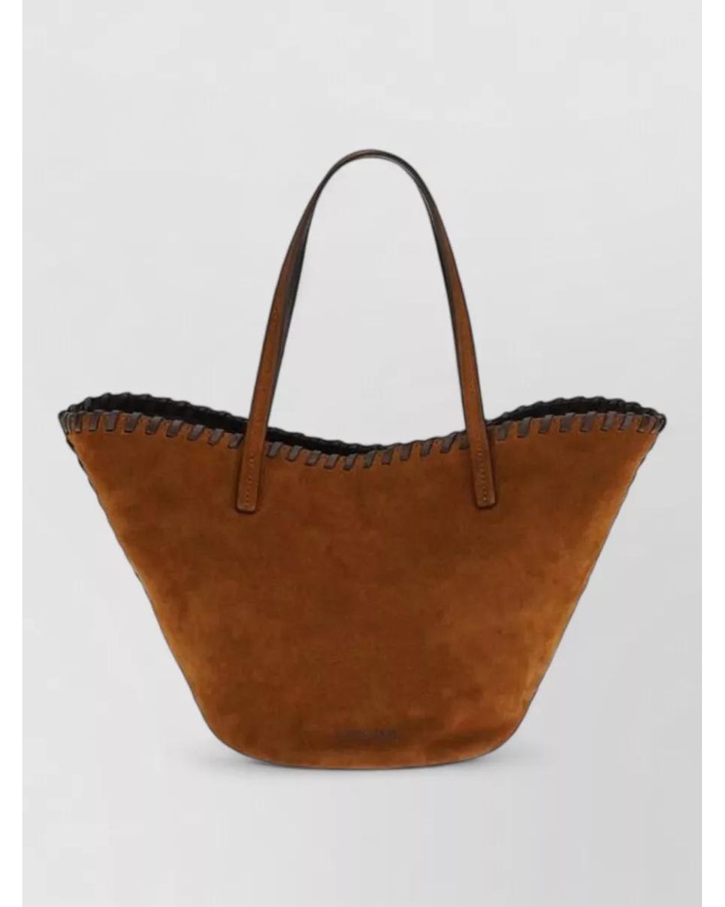 Staud Brown Bean Calf Leather Shoulder Bag
