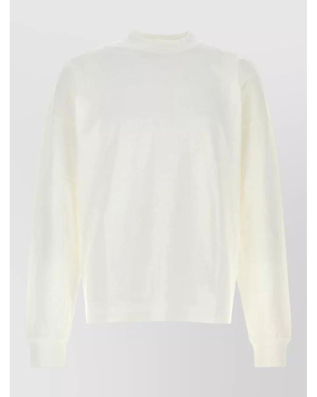 The Row White Cotton Oversized Jumper for men