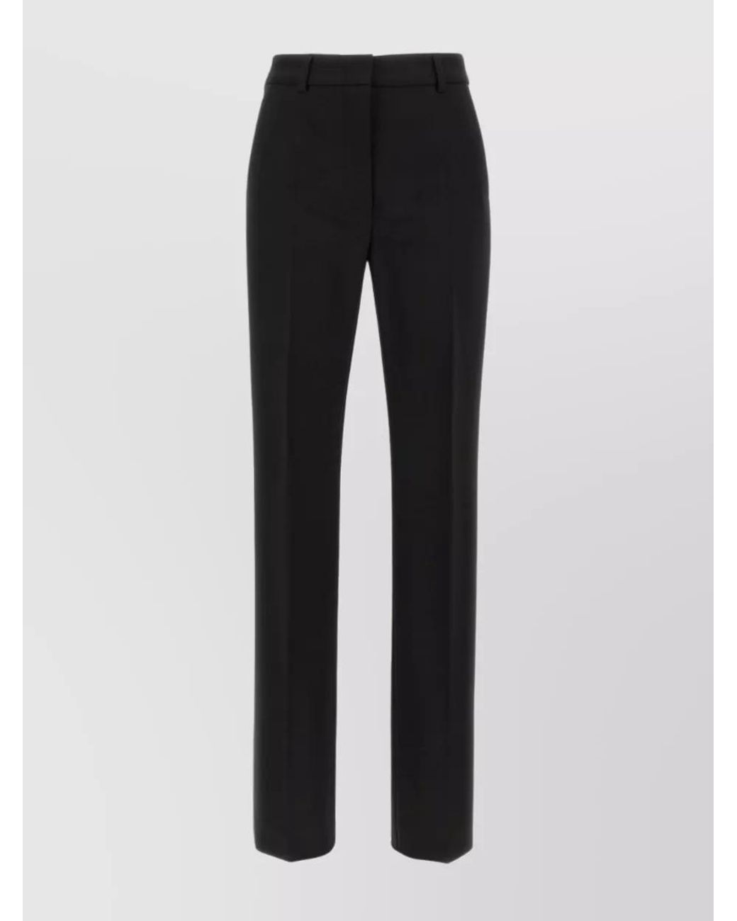 Sportmax Black Viscose Tailored Trousers