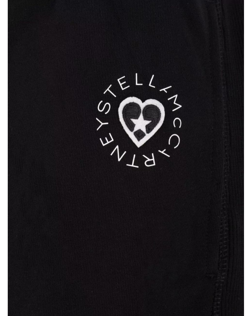 Stella McCartney Black Cotton Wide-Leg Trousers