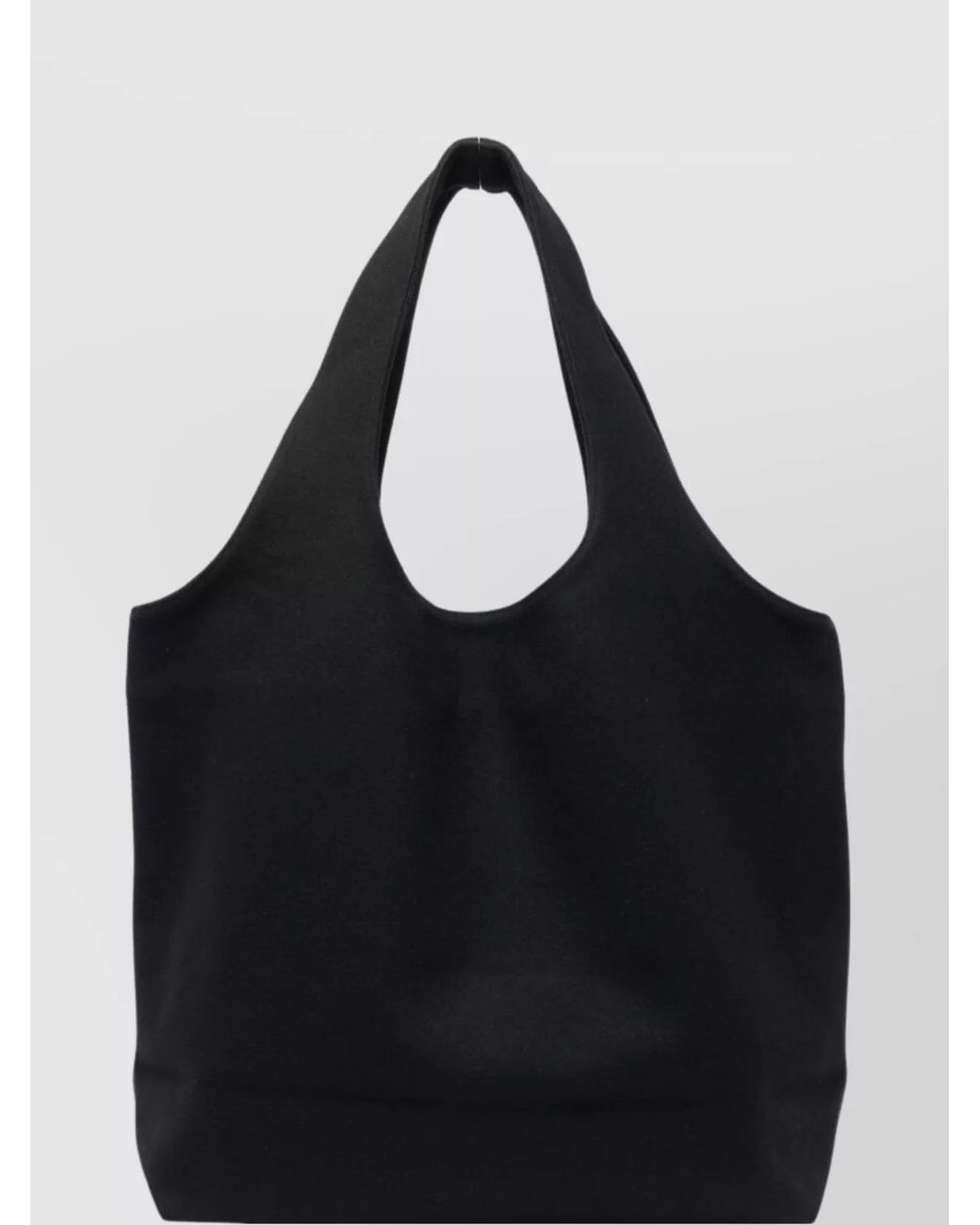 A.P.C. Black Cotton Logo Print Tote Bag for men