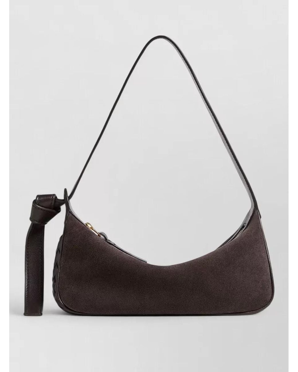 Bottega Veneta Black Knot Lock Small Leather Clutch Bag