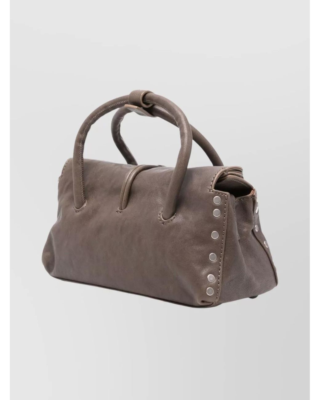 Zanellato Multicolor Studded Leather Shoulder Bag
