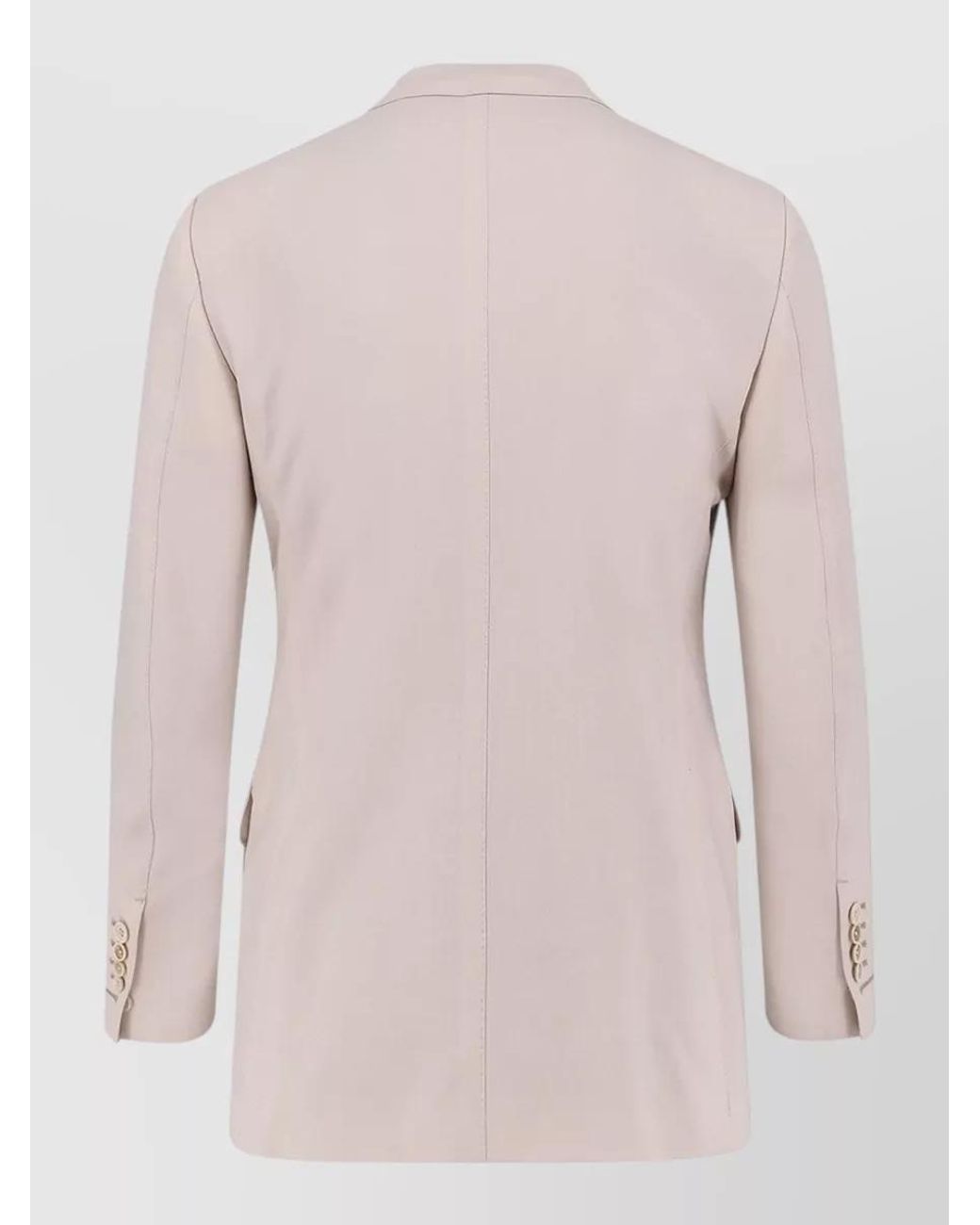 Tom Ford Natural Wool Cashmere Silk Double-Breasted Blazer for men